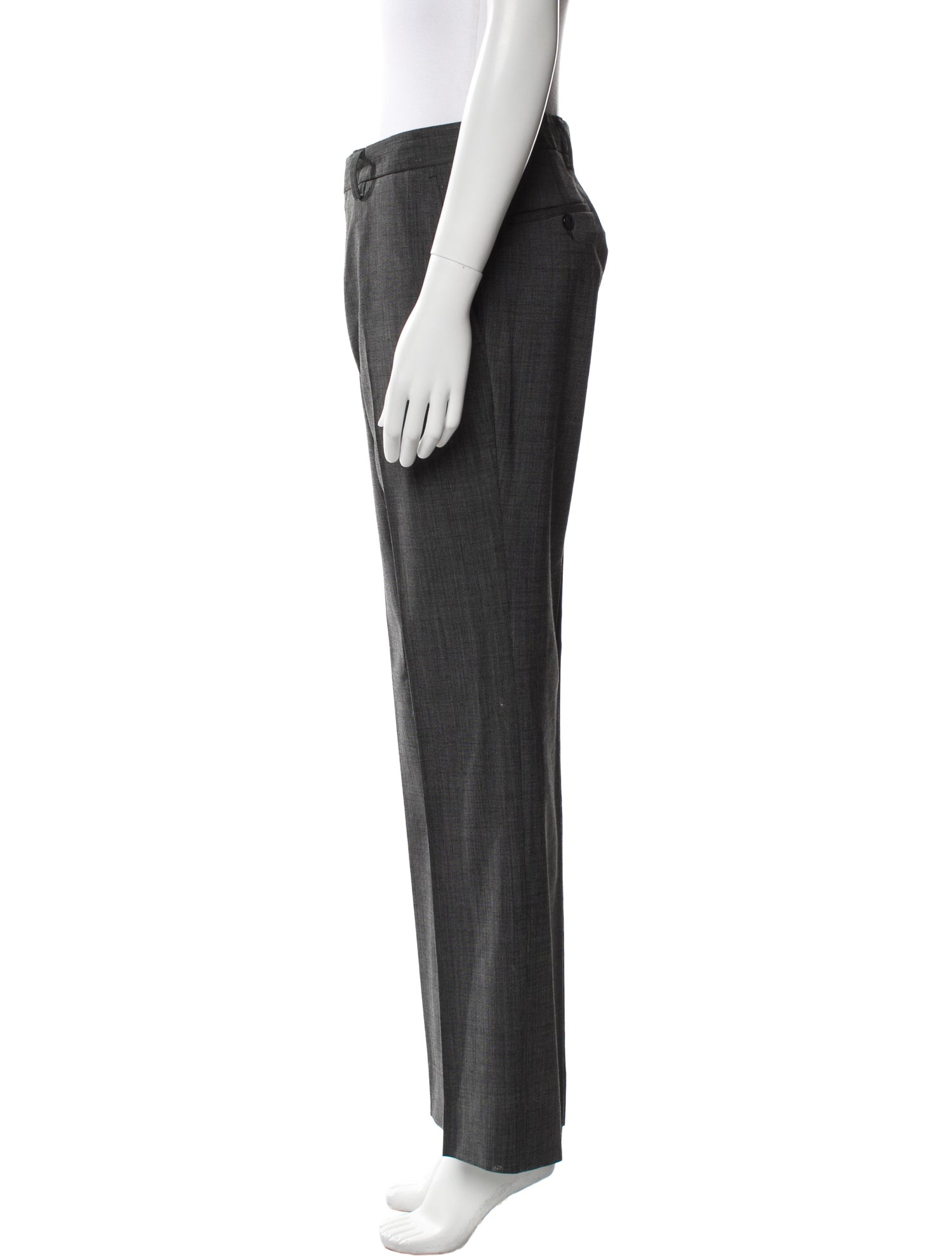 Gianni Versace Wool Wide Leg Pants