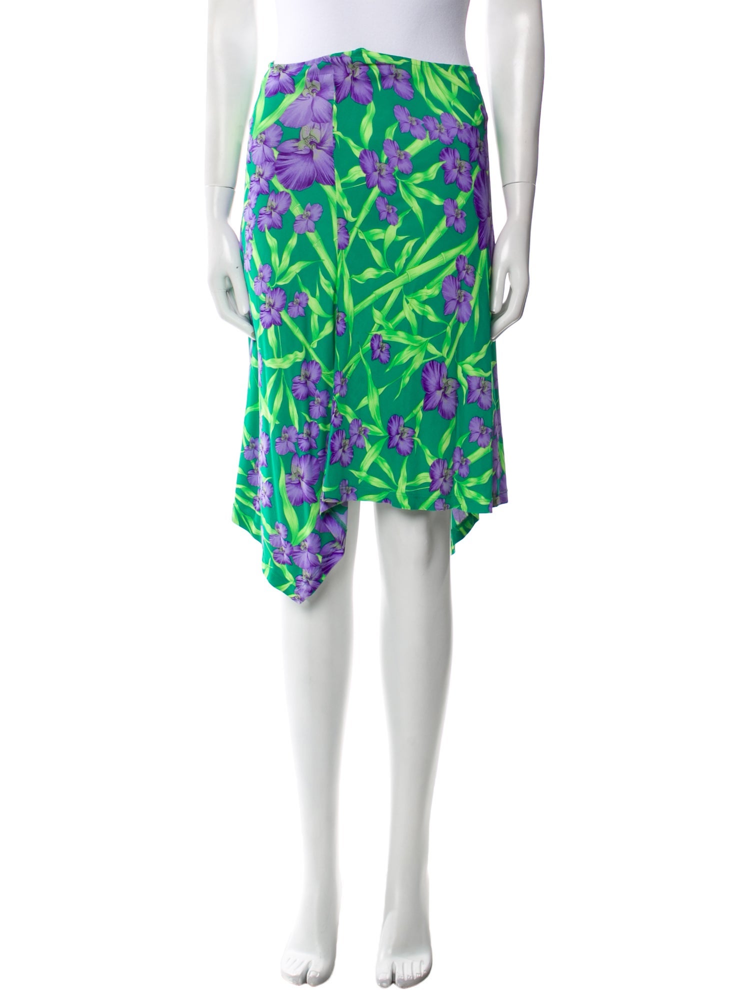 Gianni Versace Printed Knee-Length Skirt