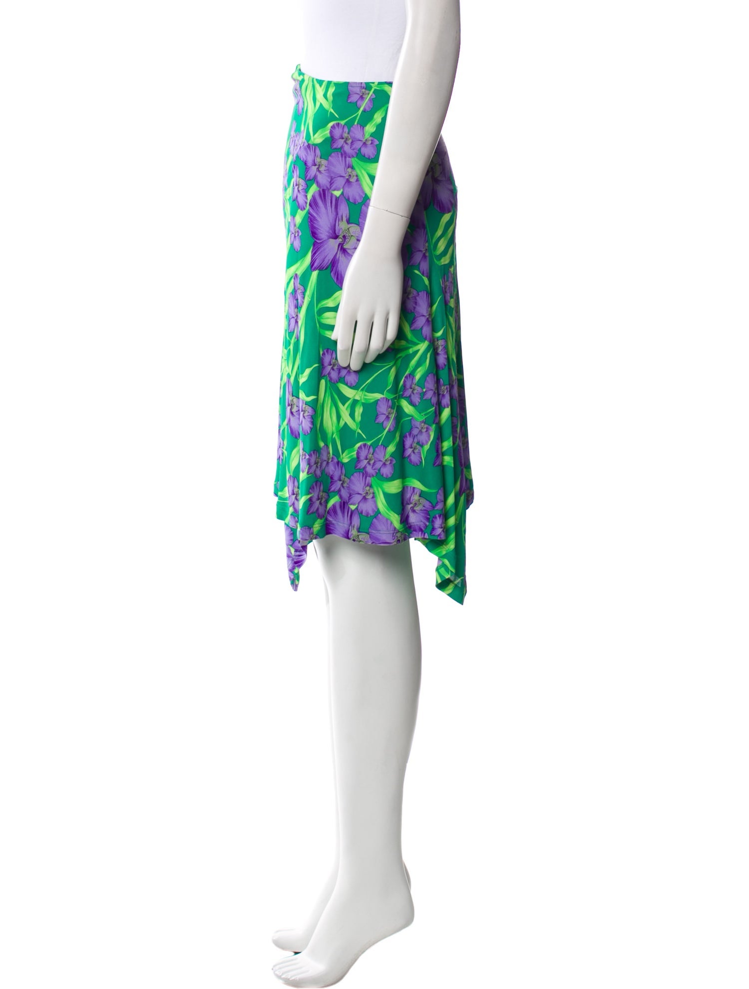 Gianni Versace Printed Knee-Length Skirt