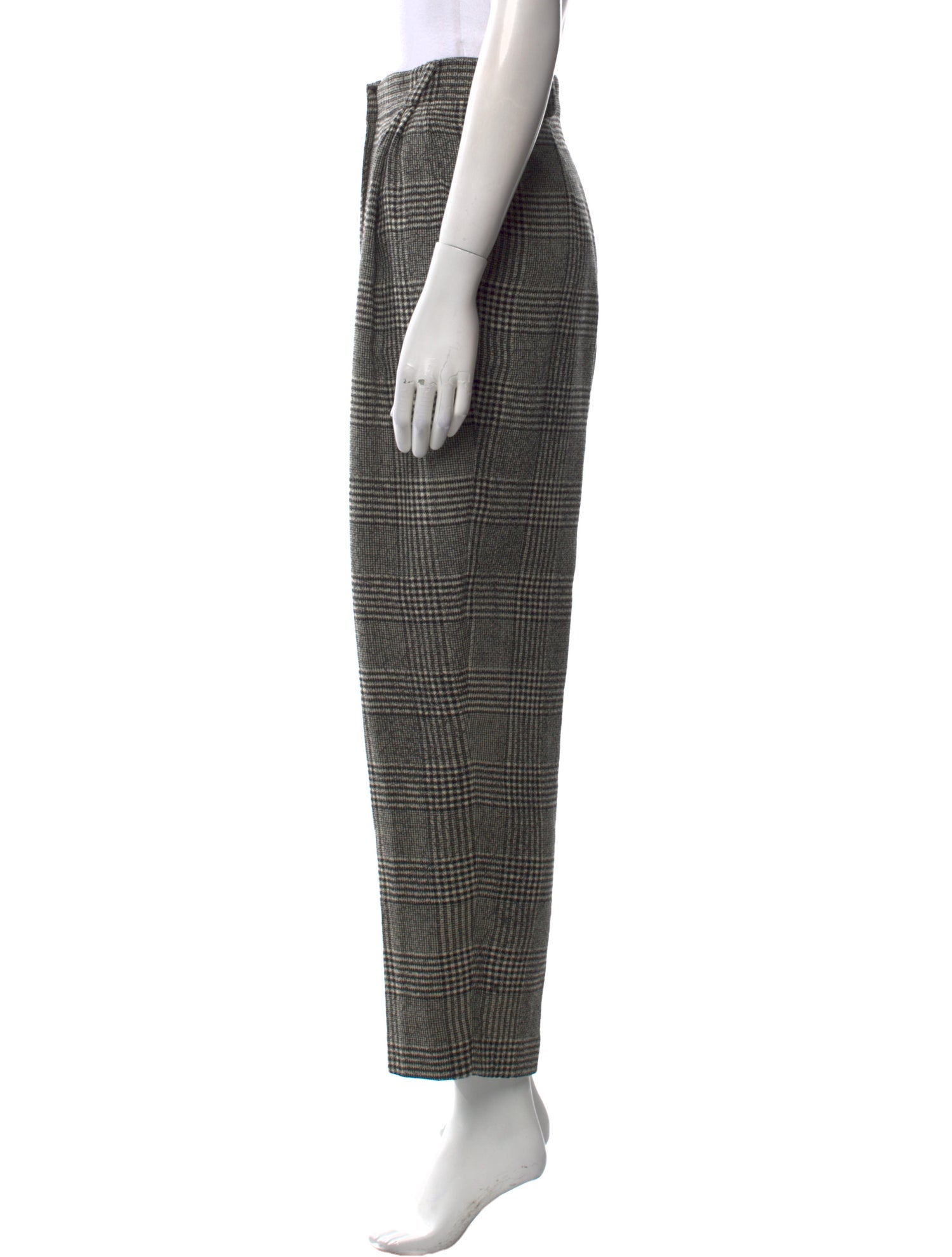 Gianni Versace Wool Straight Leg Pants
