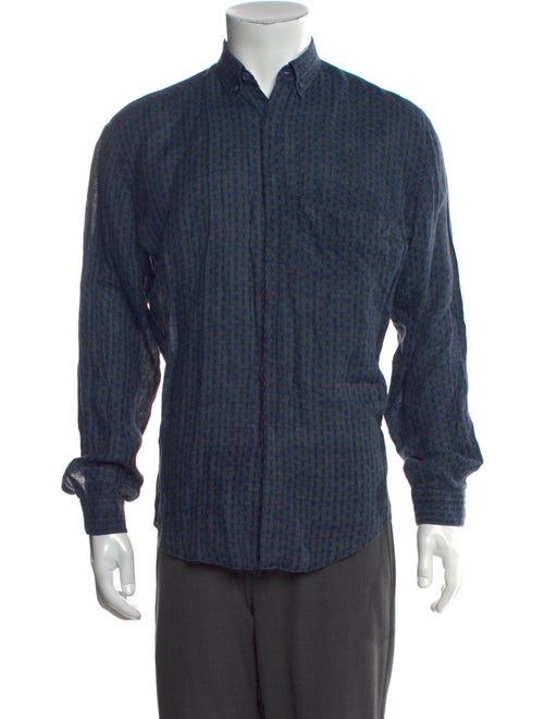 Gianni Versace Printed Long Sleeve Shirt