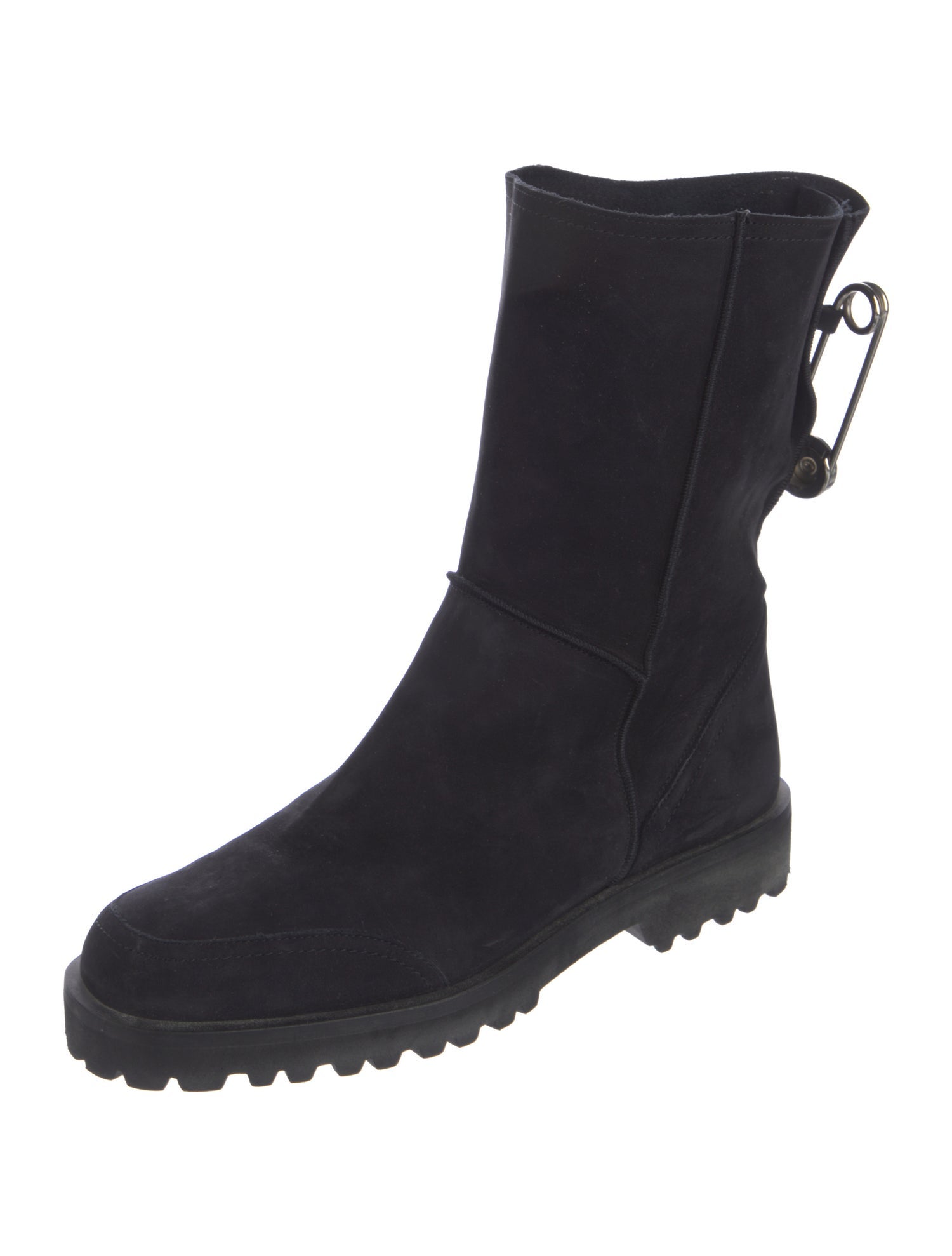 Gianni Versace Suede Combat Boots