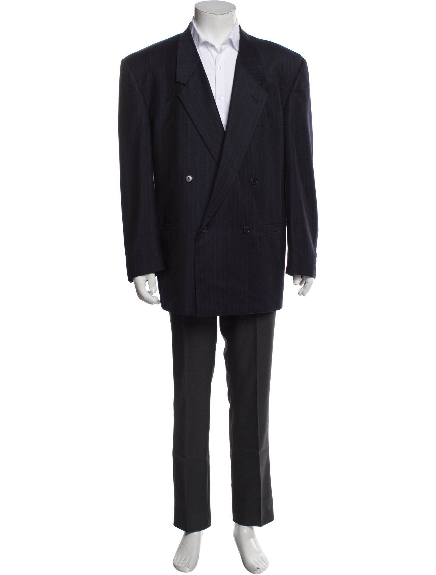 Gianni Versace Pinstripe Wool Blazer