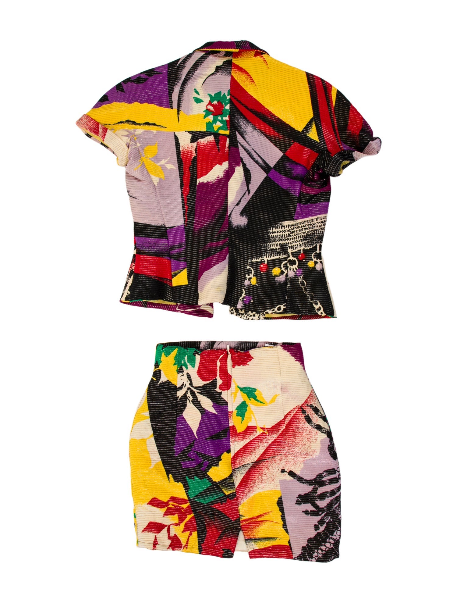 Gianni Versace Vintage 1990 Skirt Set