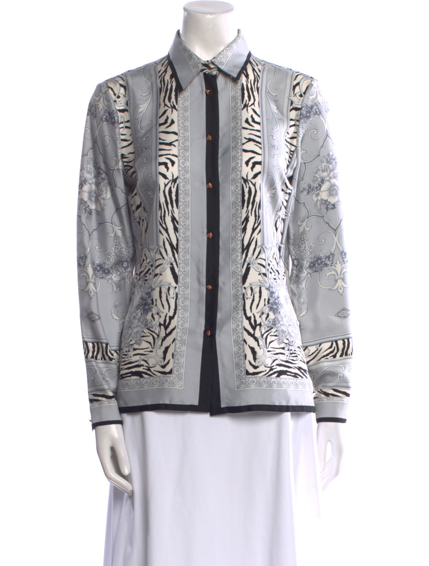Gianni Versace Vintage 1990's Button-Up Top