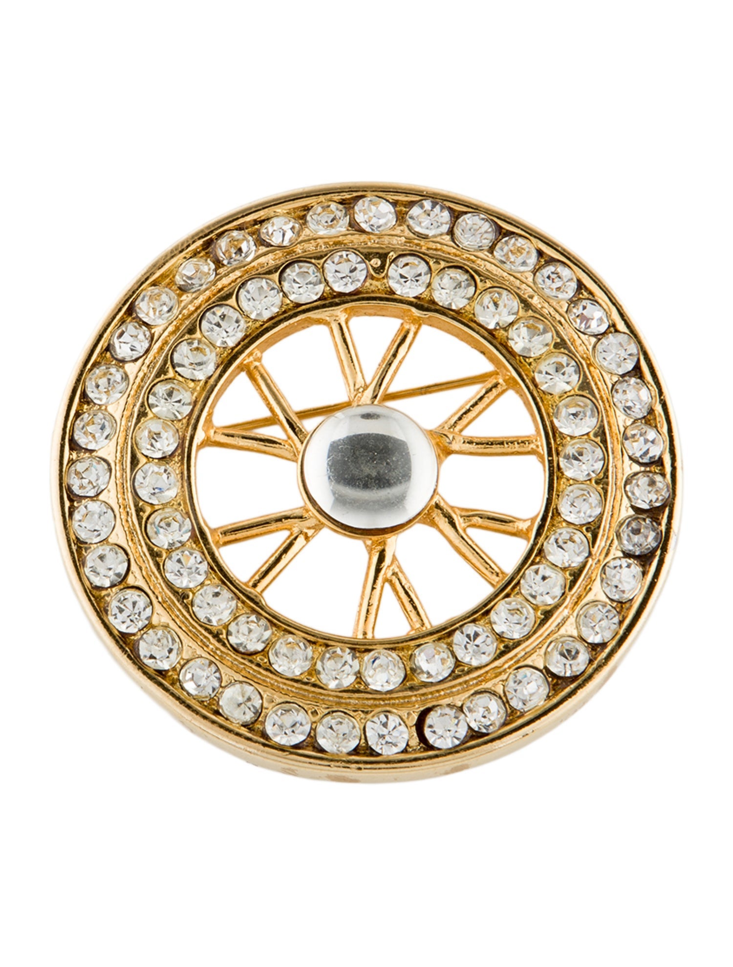 Gianni Versace Vintage Crystal Brooch