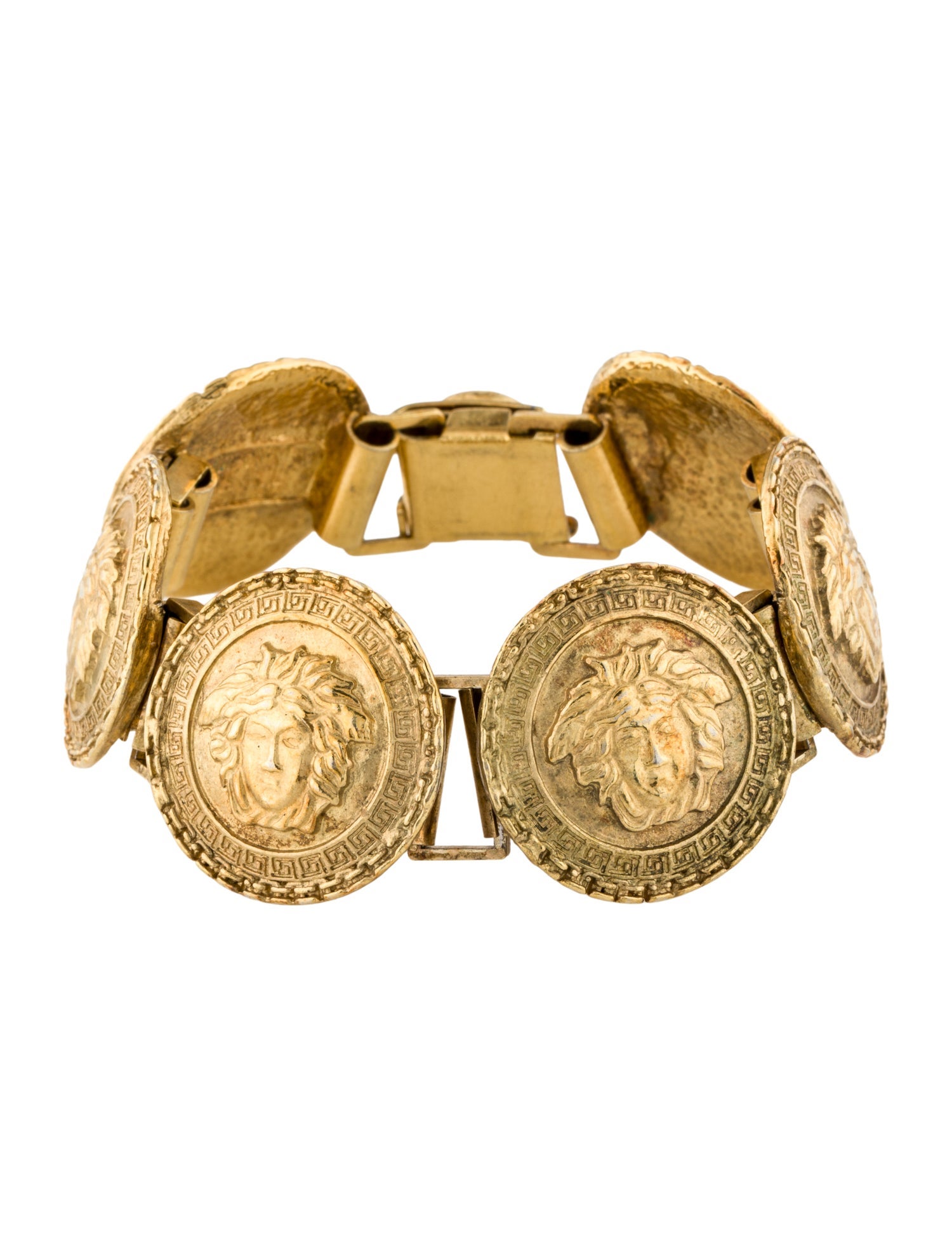 Gianni Versace Vinatge Medusa Head Link Bracelet