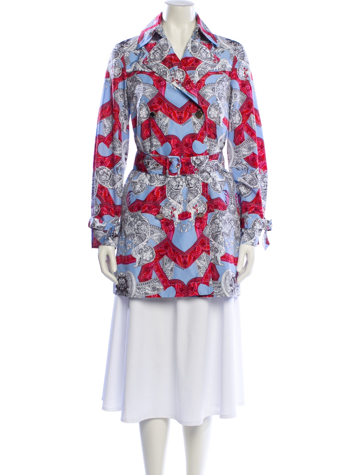 Gianni Versace Printed Coat