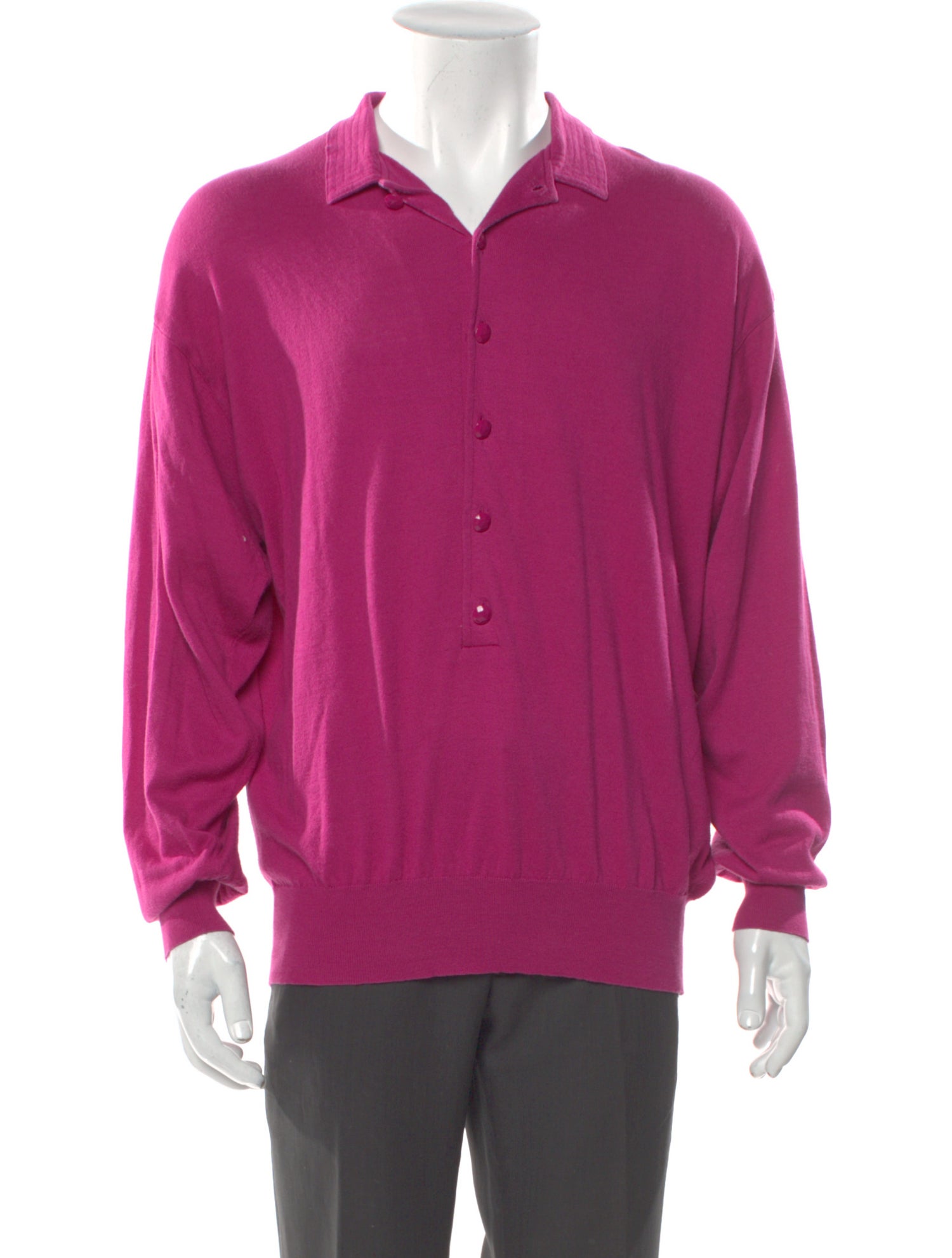 Gianni Versace Vintage 1980's Polo Sweater