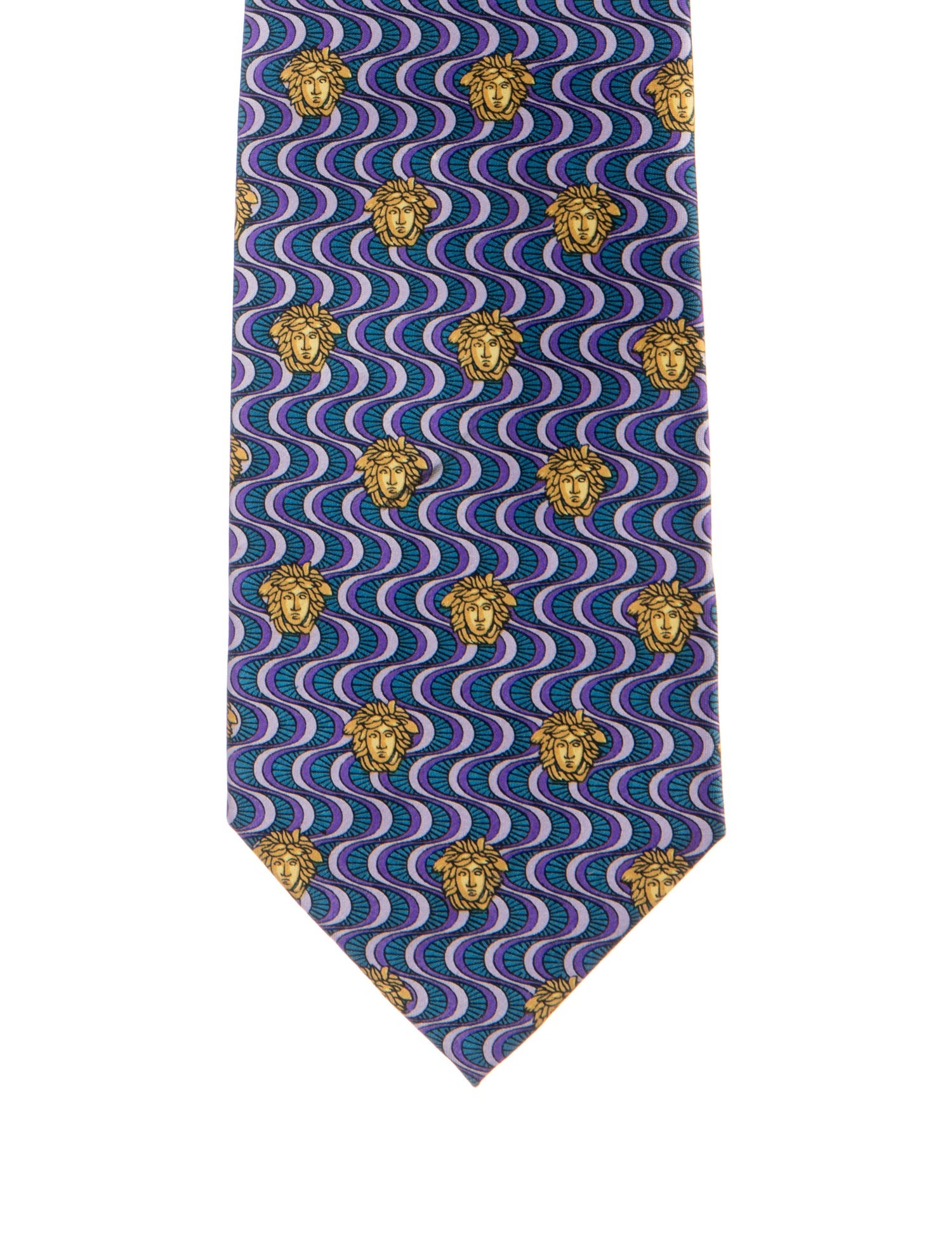 Gianni Versace Pattern Print Neck tie