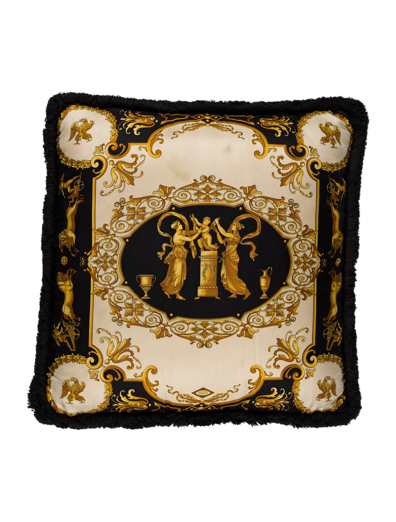 Gianni Versace Silk Throw Pillow