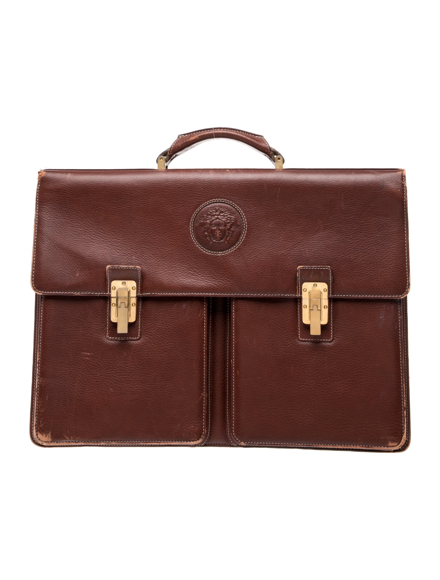 Gianni Versace Medusa Briefcase Vintage