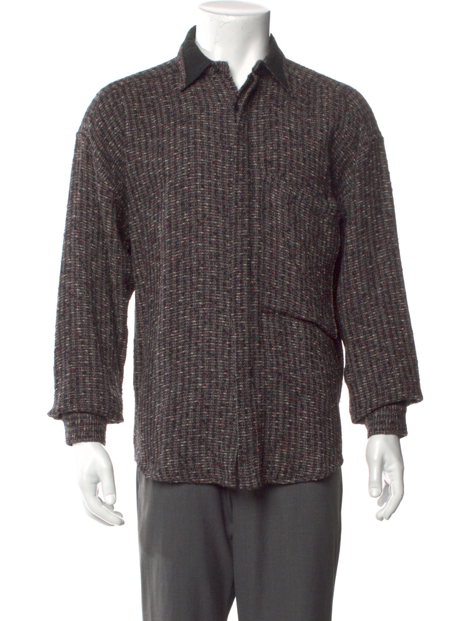 Gianni Versace Printed Long Sleeve Shirt