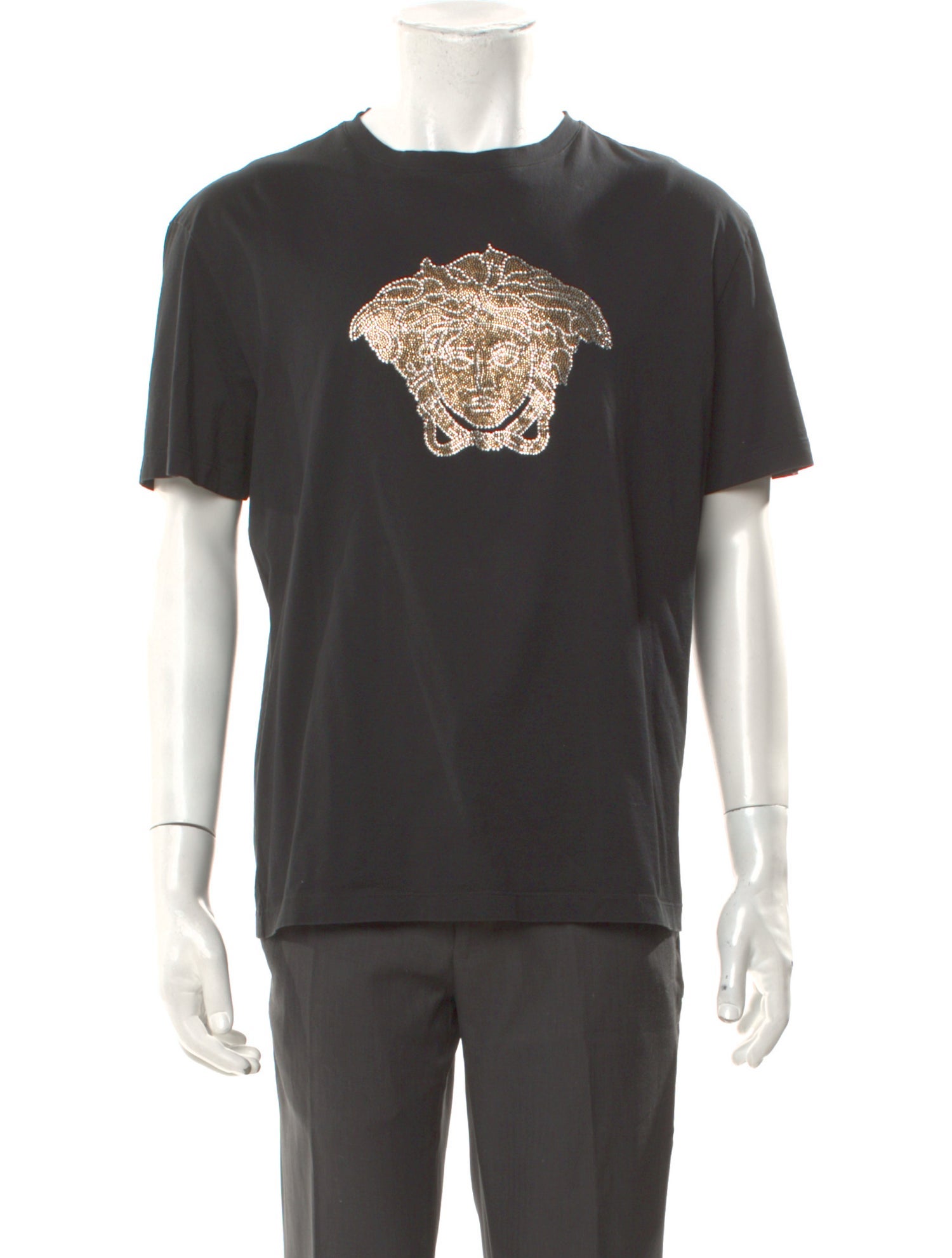 Versace Graphic Print Crew Neck T-Shirt