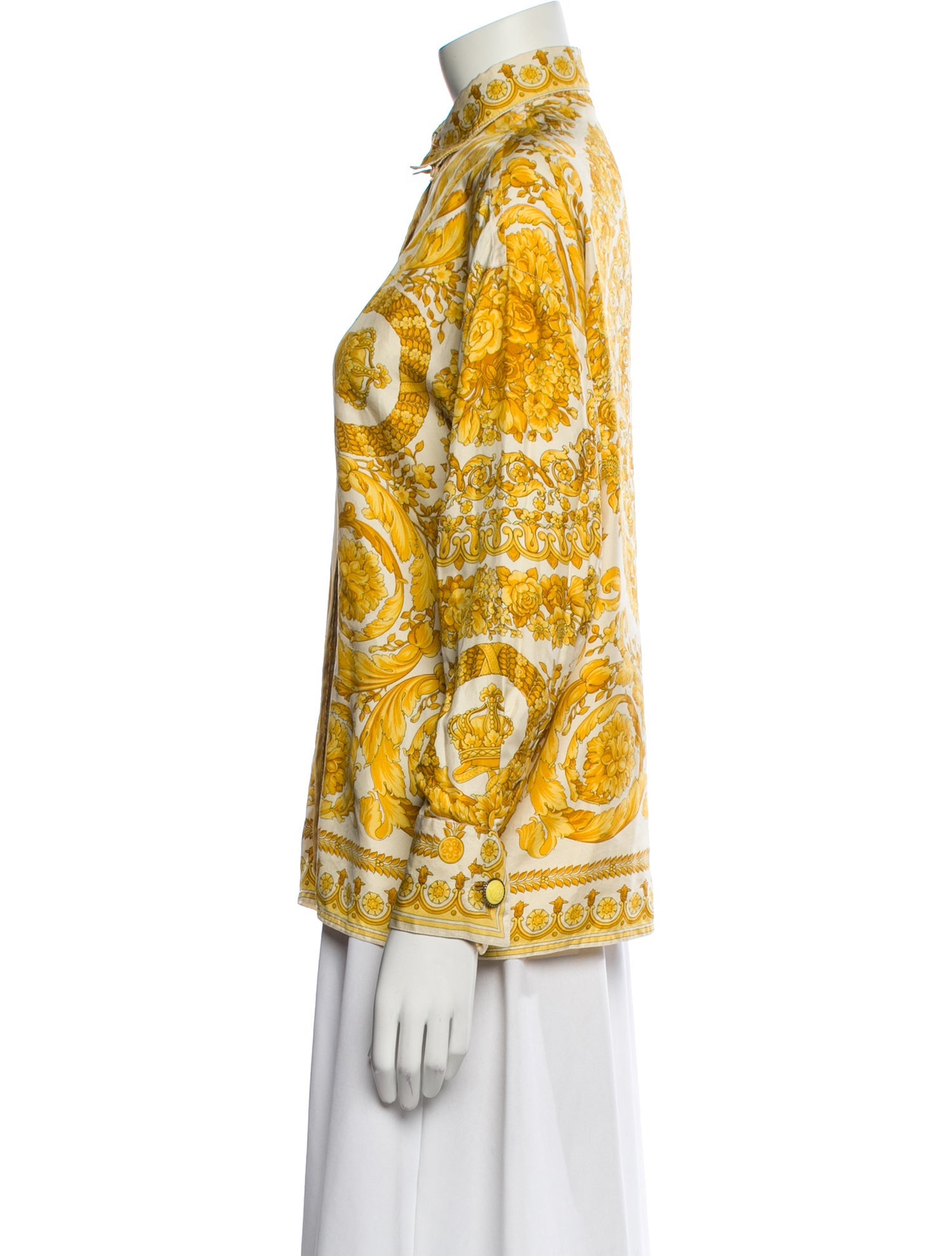 Gianni Versace Silk Printed Blouse
