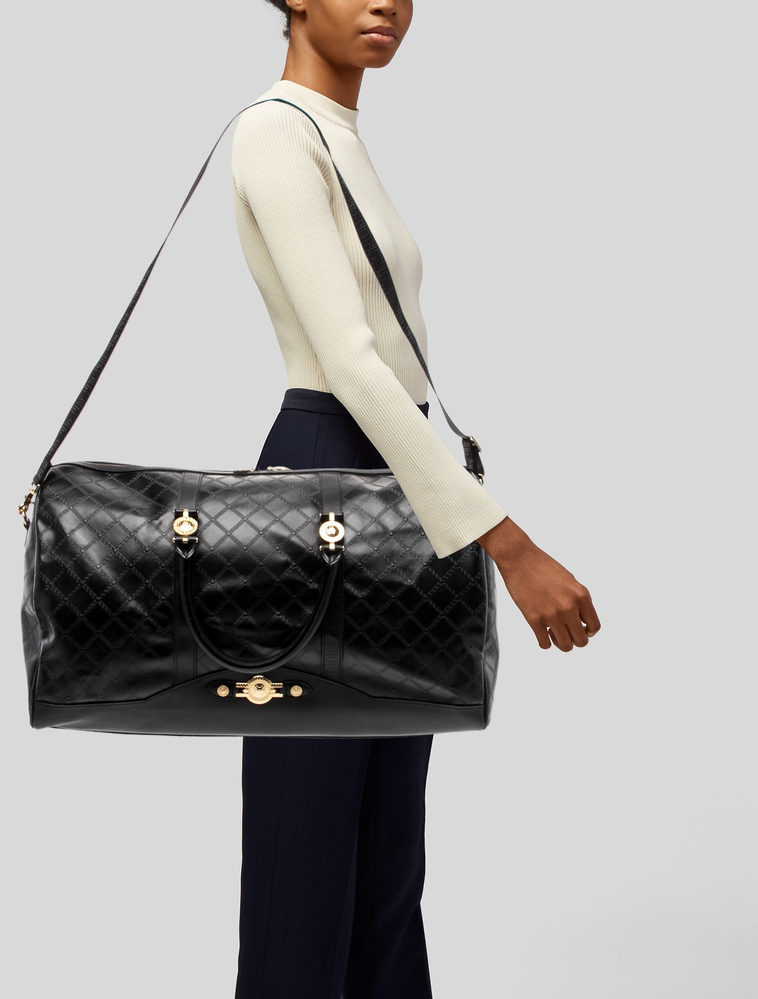 Gianni Versace Medusa Weekender Bag Vintage