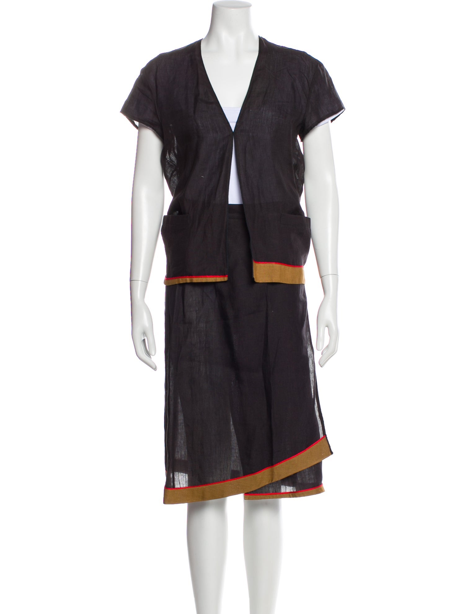 Gianni Versace Vintage 1970's Skirt Set