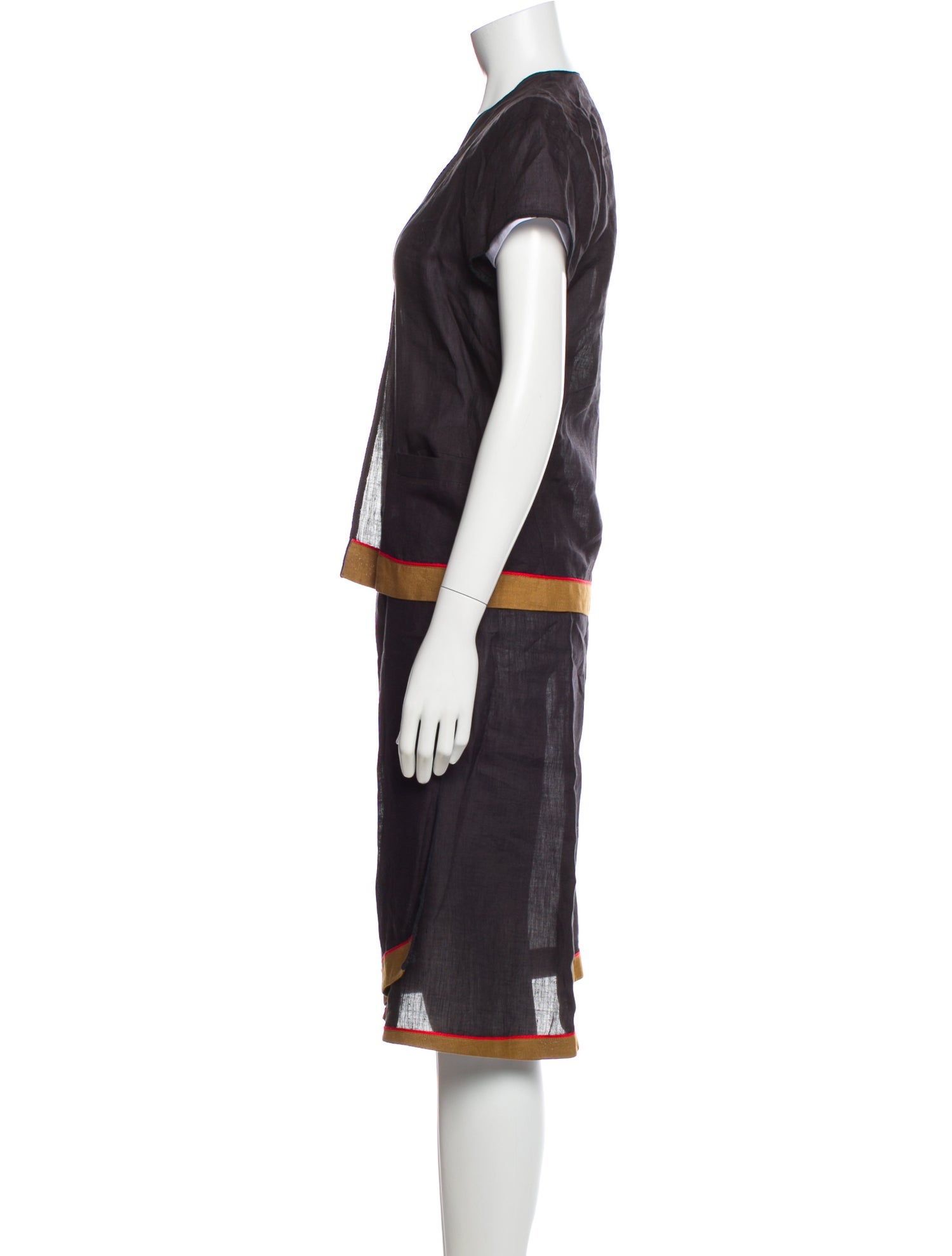 Gianni Versace Vintage 1970's Skirt Set