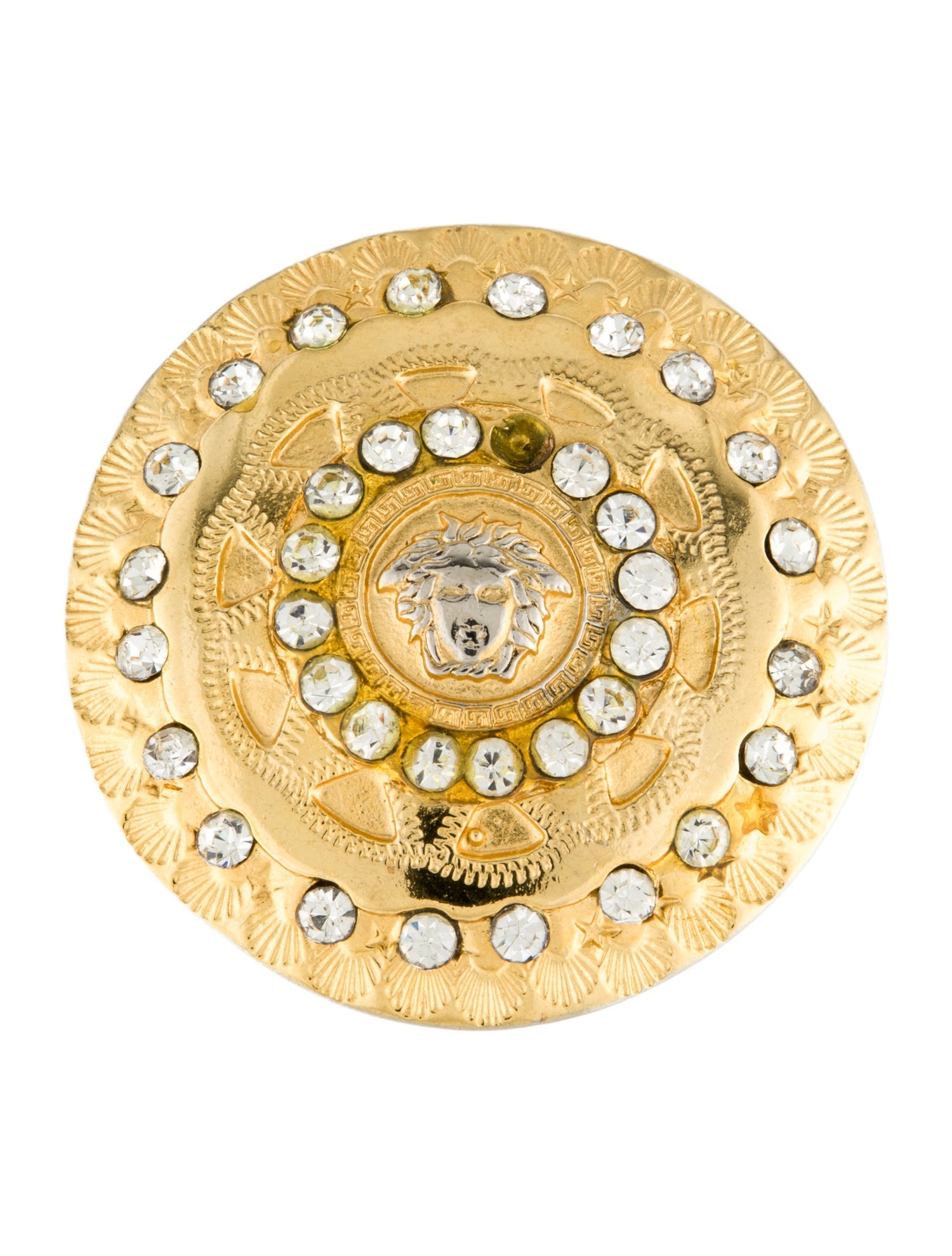 Gianni Versace Crystal Embellished Hair Broach