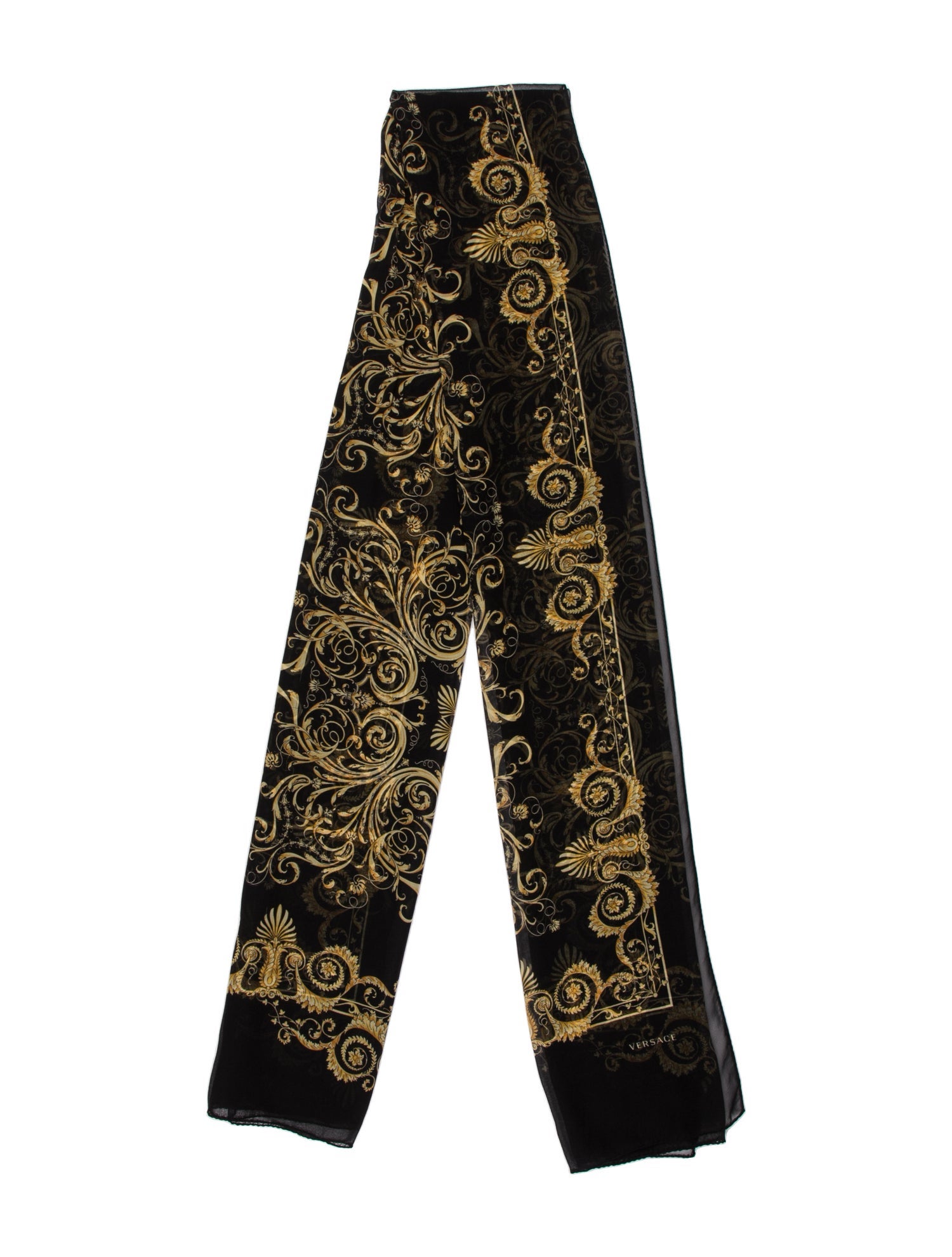 Gianni Versace Miami Leopard Silk Scarf