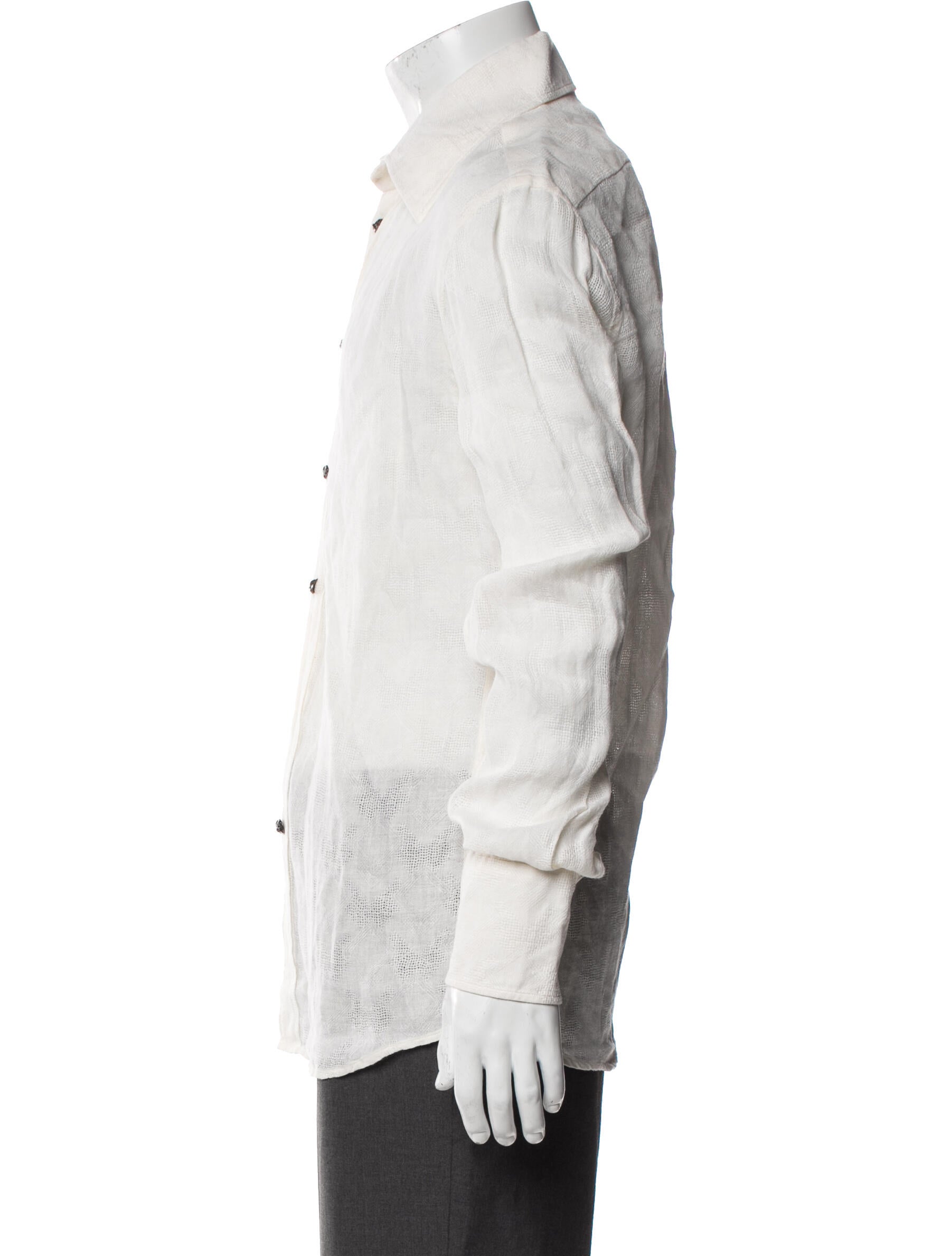 Gianni Versace Vintage 2000's Tuxedo Shirt