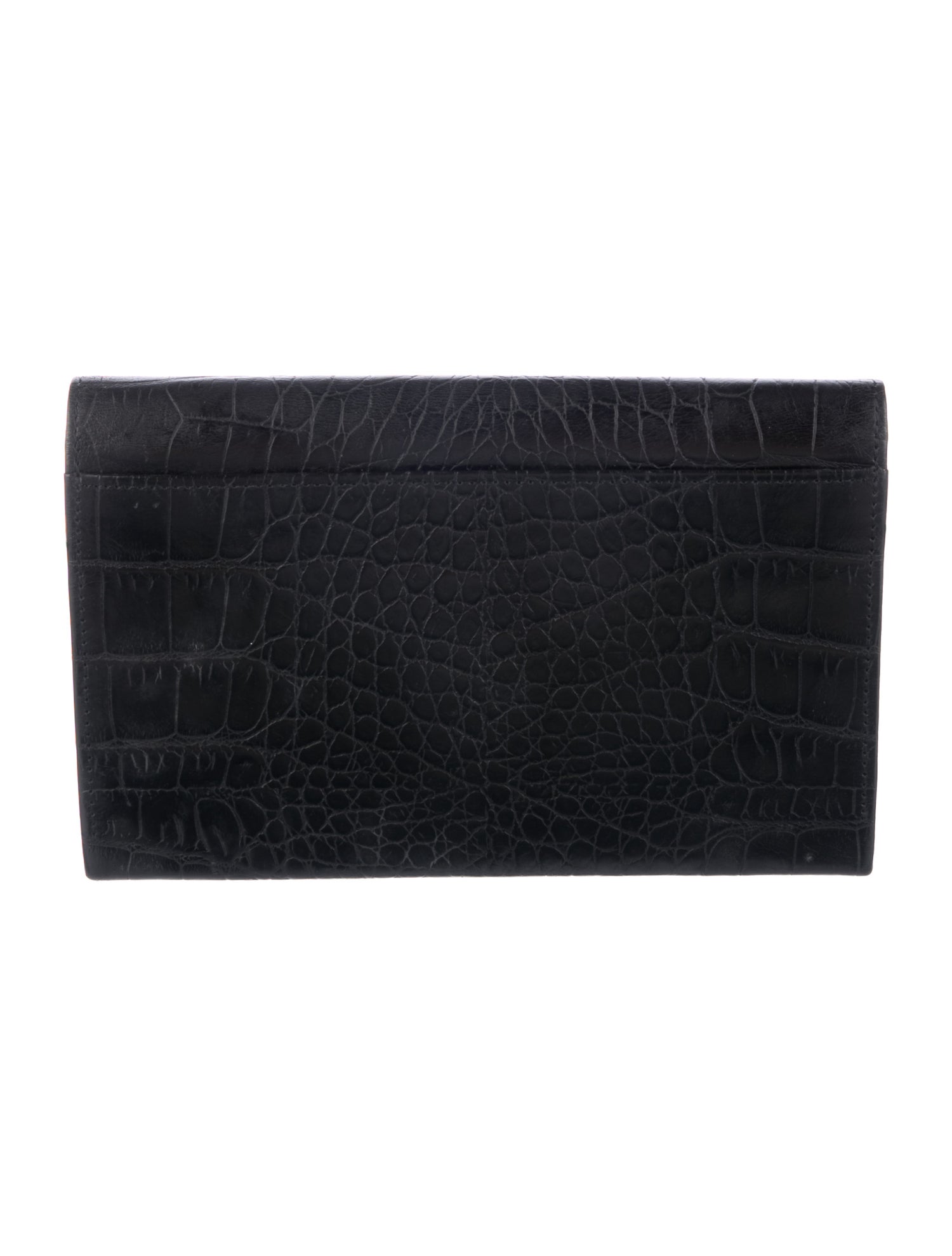 Gianni Versace Vintage Crocodile Coin Pouch