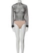Gaurav Gupta Mock Neck Long Sleeve Bodysuit