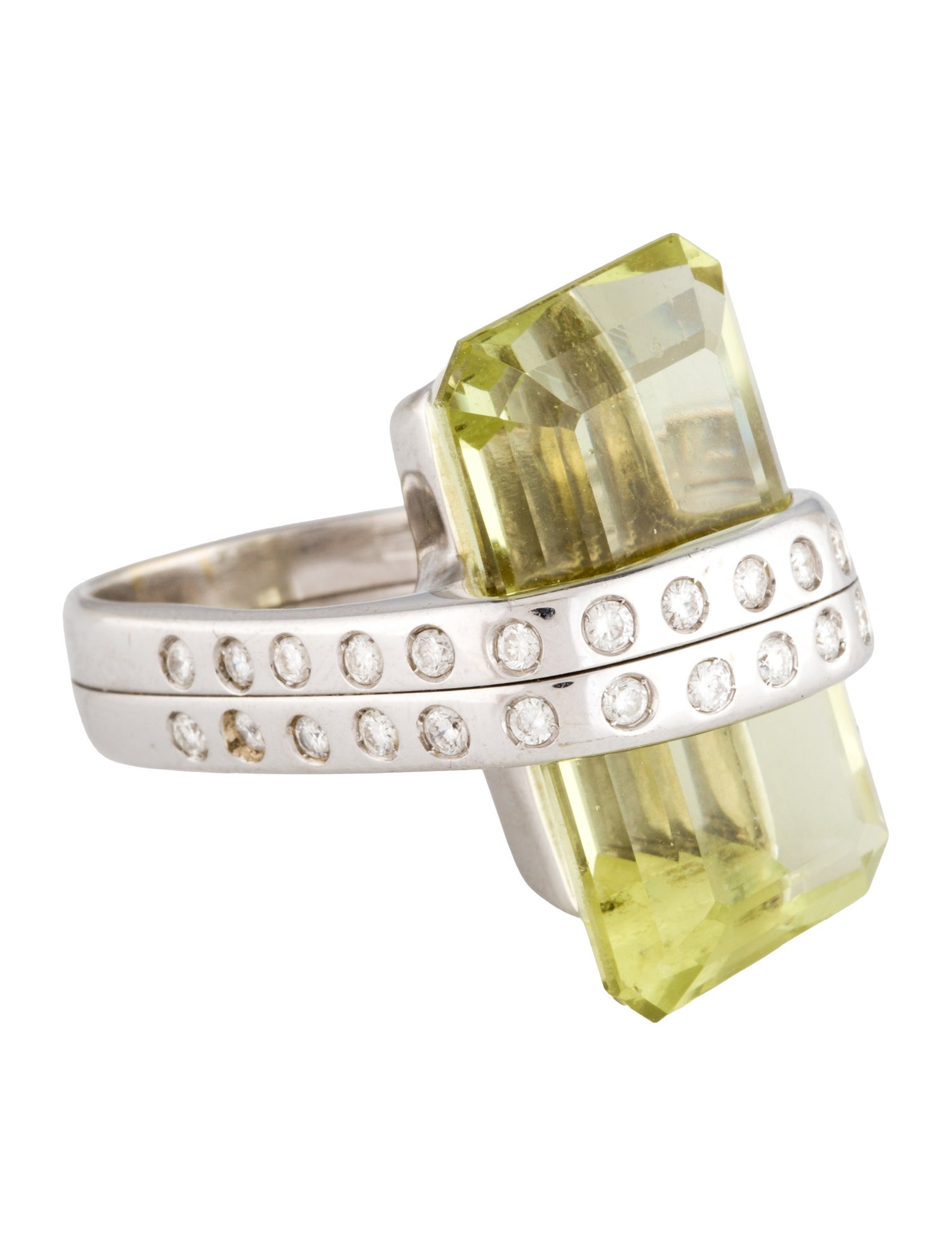 Gavello 18K Quartz & Diamond Cocktail Ring