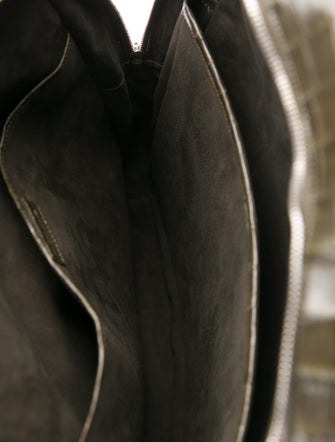 Santiago Gonzalez 2017 Crocodile Suede-Lined Backpack