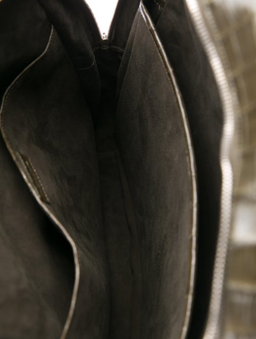 Santiago Gonzalez 2017 Crocodile Suede-Lined Backpack