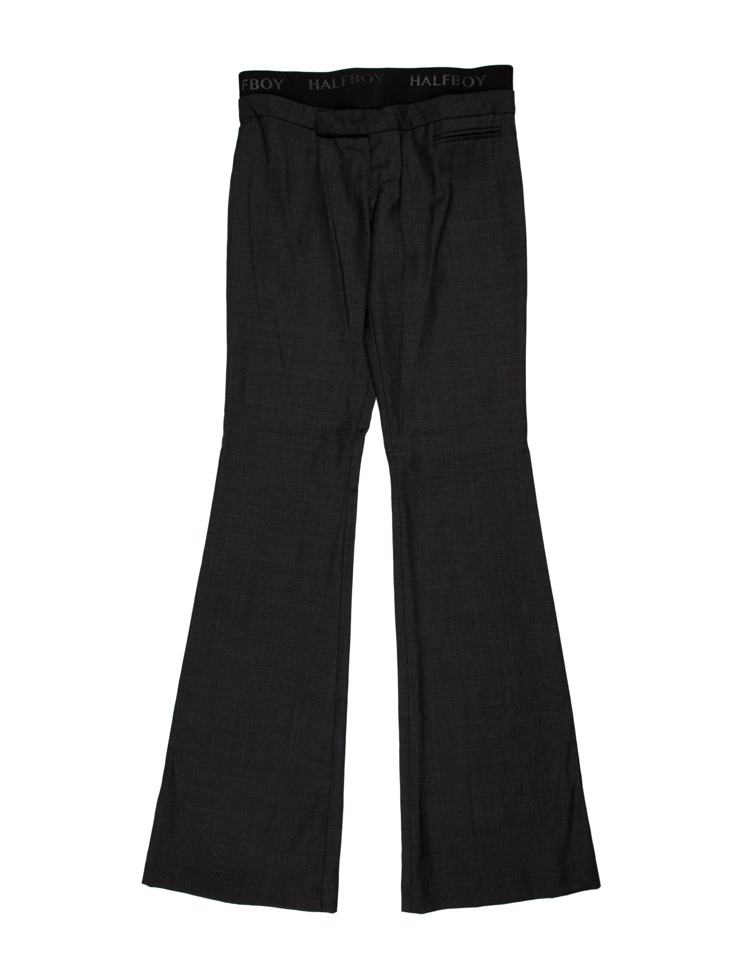 Halfboy Virgin Wool Wide Leg Pants