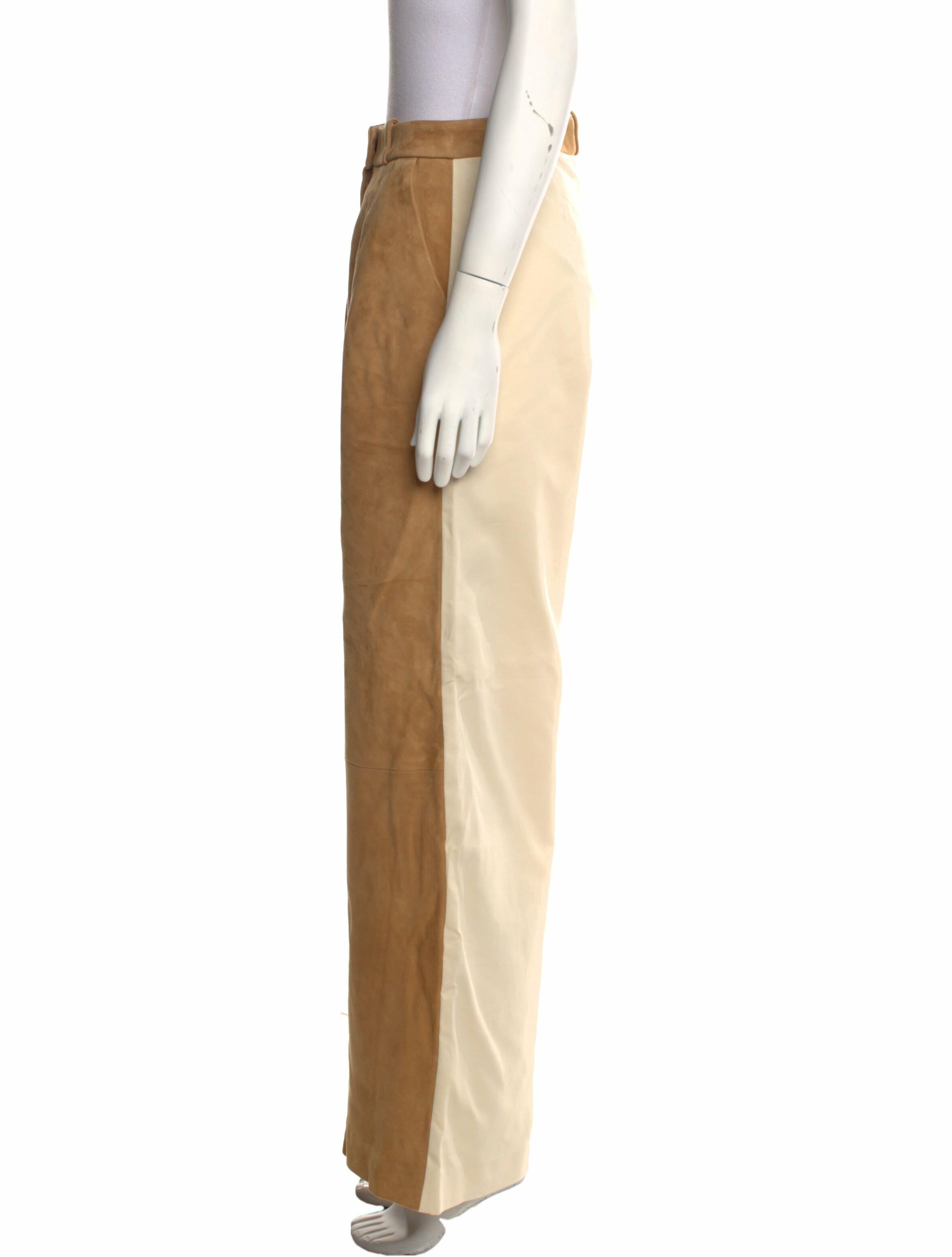 Halfboy Leather Wide Leg Pants