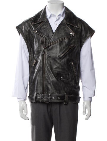 Halfboy Outerwear Leather Vest XL