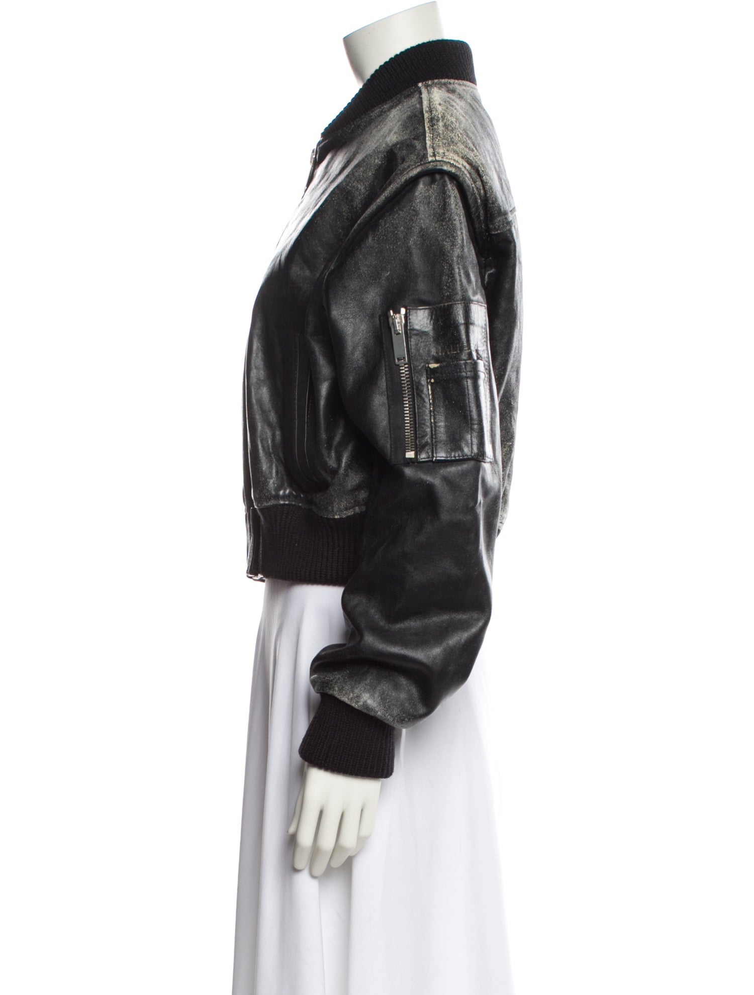 Halfboy Leather Bomber Jacket