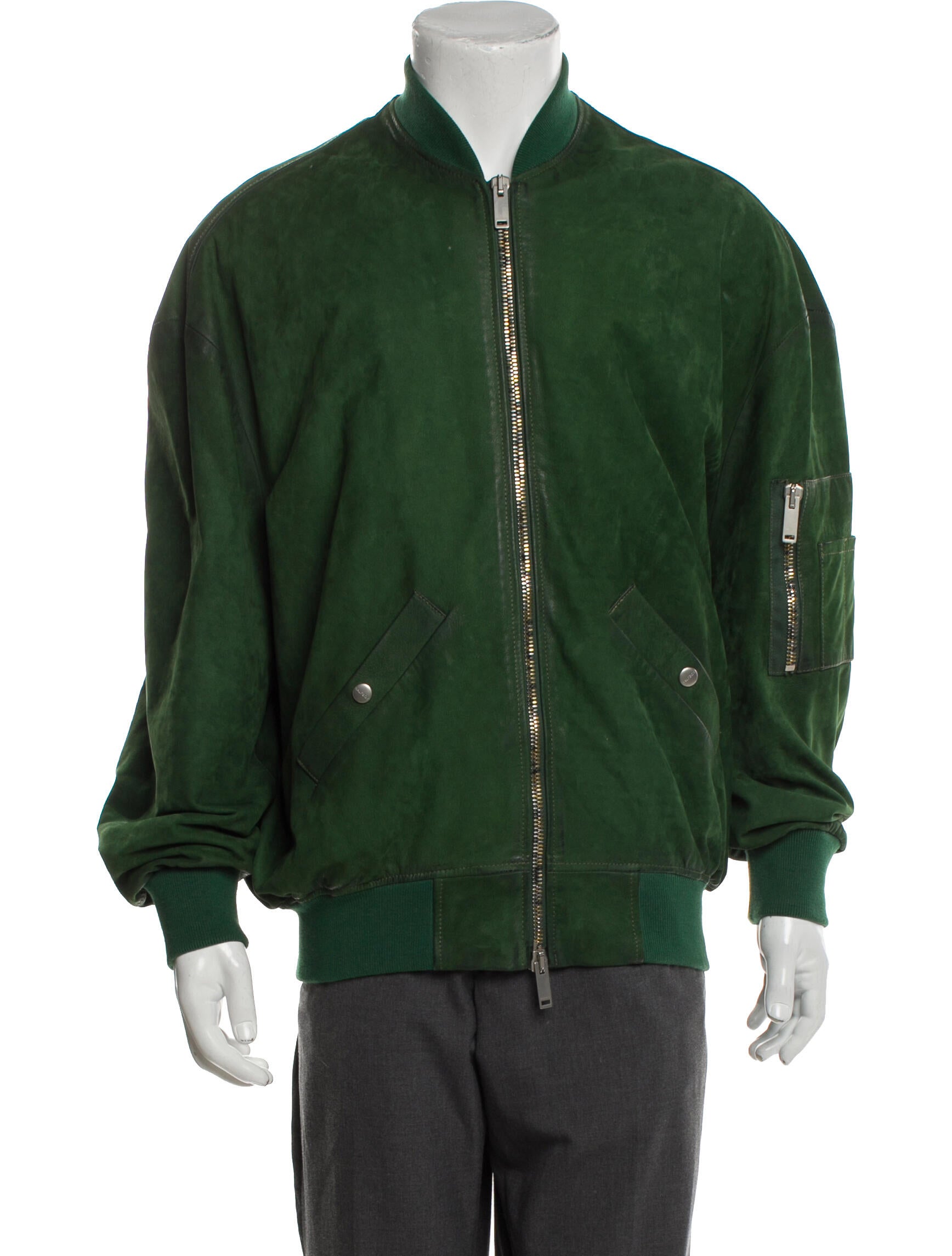 Halfboy Calf Leather Bomber Jacket