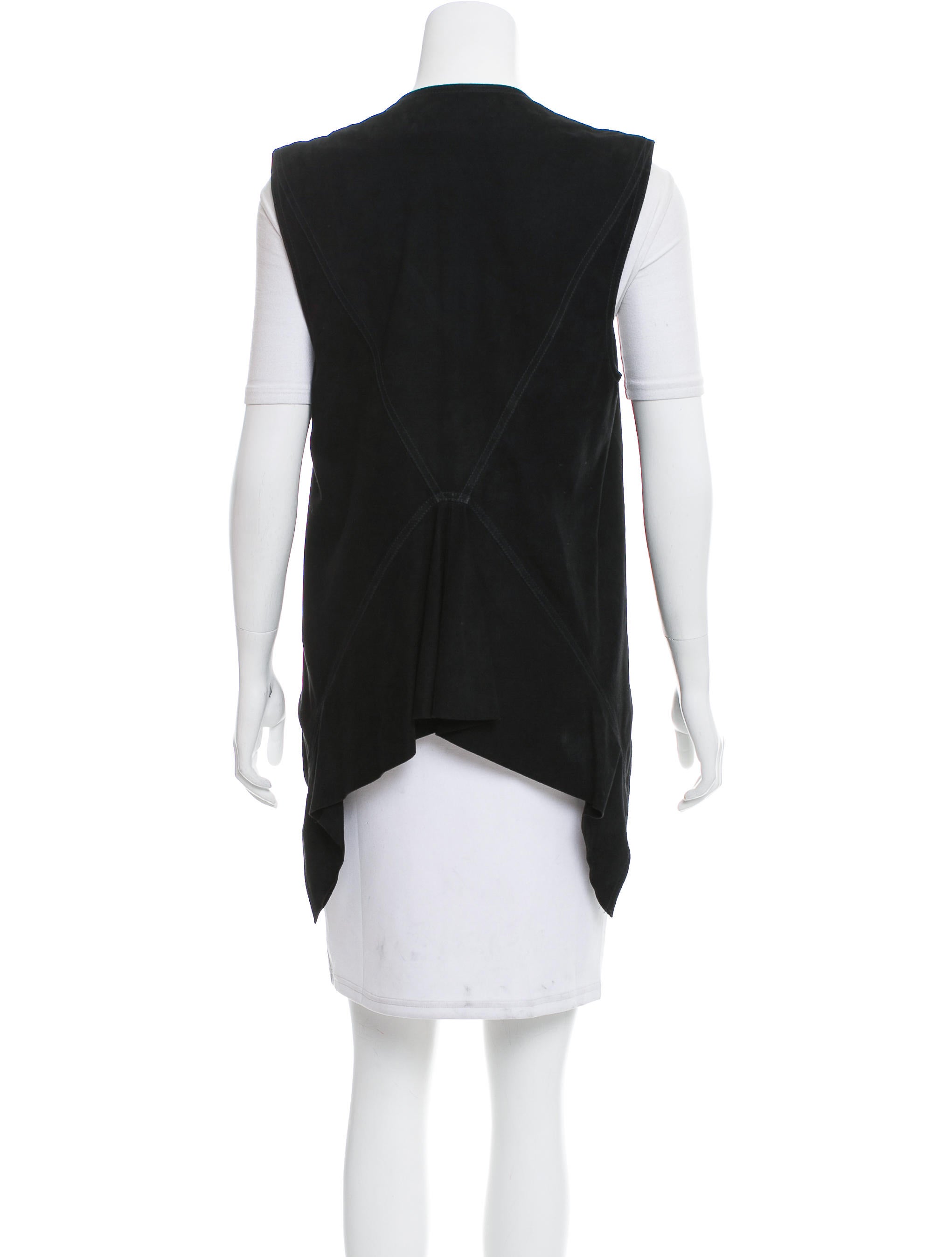 Haider Ackermann Leather Sleeveless Vest - Clothing - HAI21187 | The RealReal