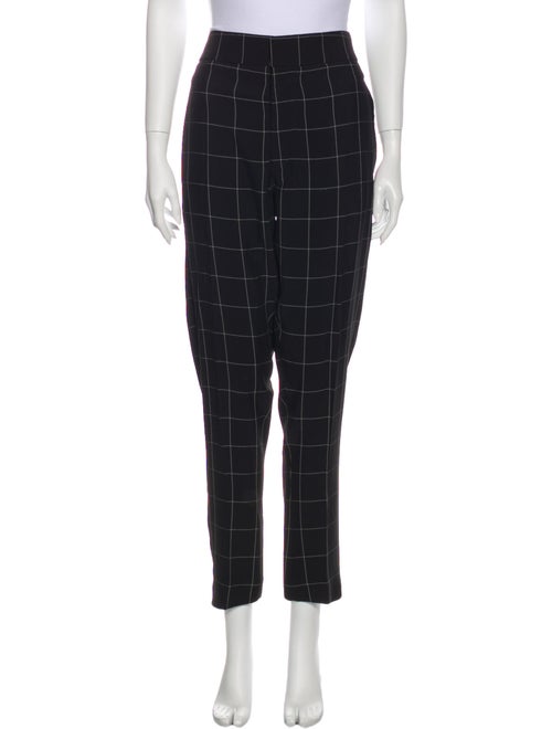 Haider Ackermann Plaid Print Straight Leg Pants Bl