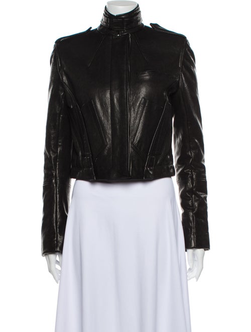 Haider Ackermann Leather Biker Jacket Black