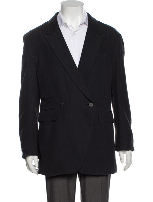 Haider Ackermann Linen Jacket Blue