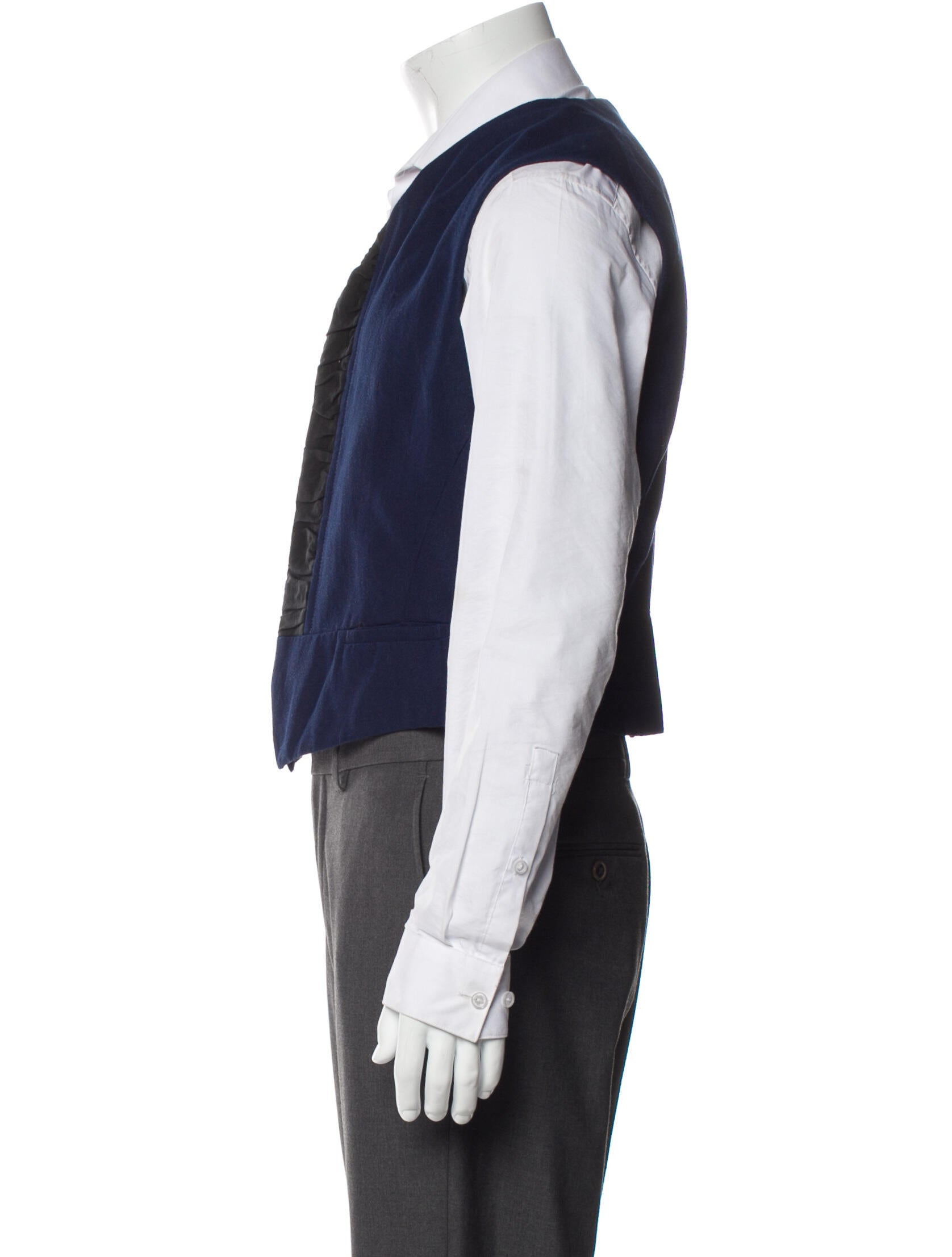 Haider Ackermann Colorblock Pattern Suit Vest - Blue Suiting