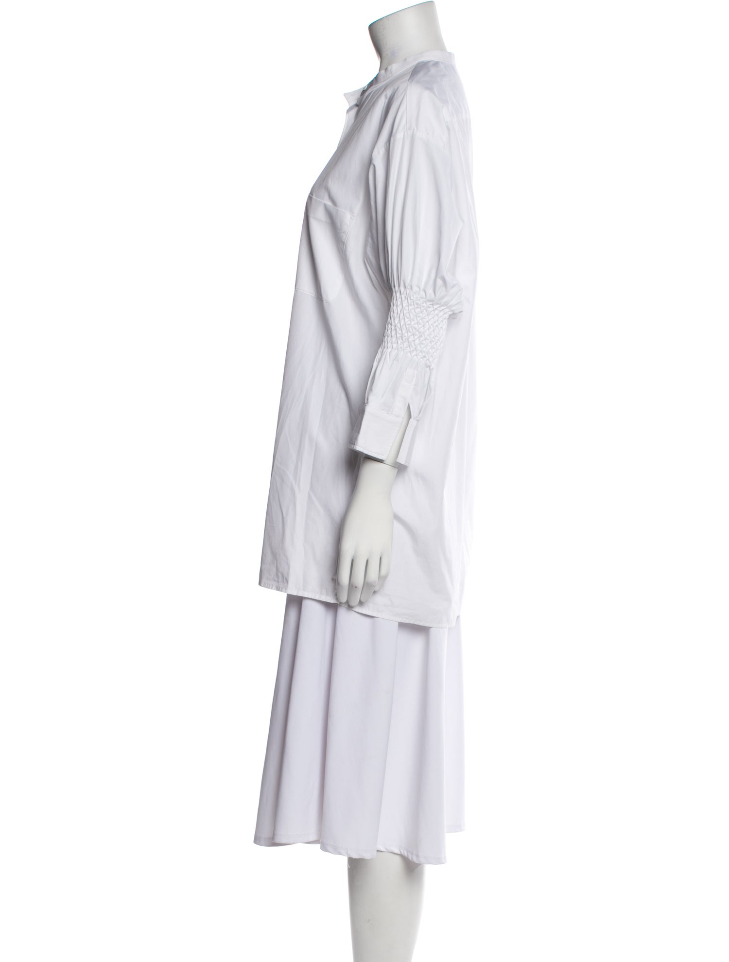 HAIDER ACKERMANN Size M Pink Rose Collarless Shirt main image 1