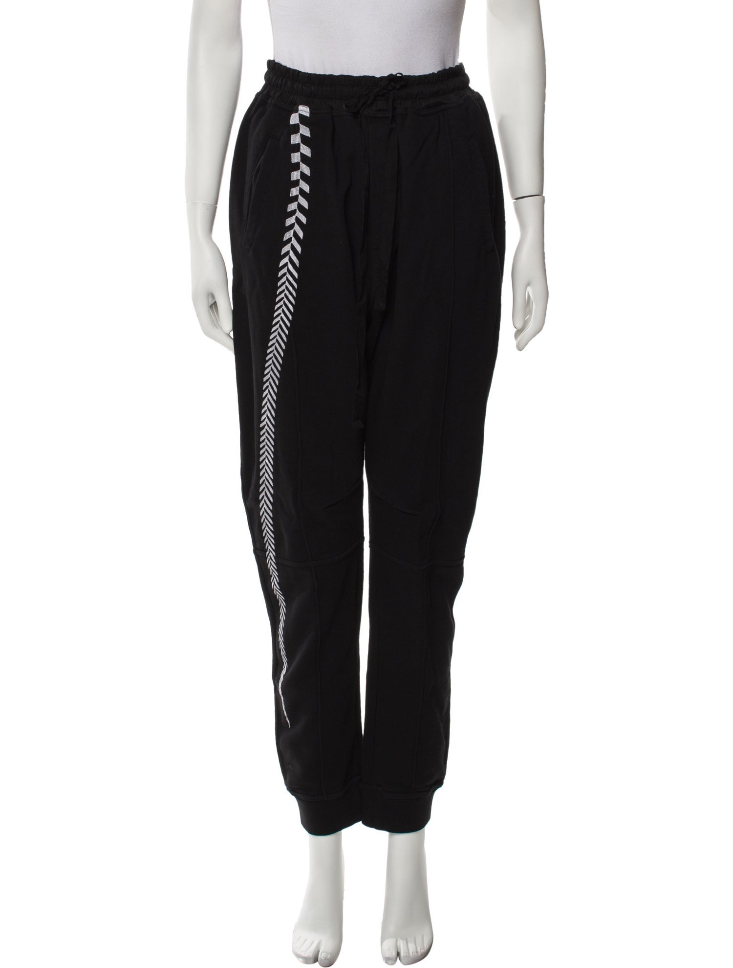 Haider Ackermann Skinny Leg Pants Black High-Rise