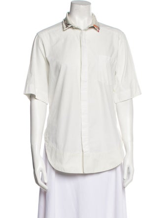 Haider Ackermann Short Sleeve Button-Up Top