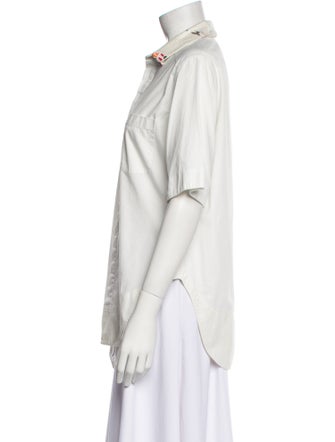 Haider Ackermann Short Sleeve Button-Up Top