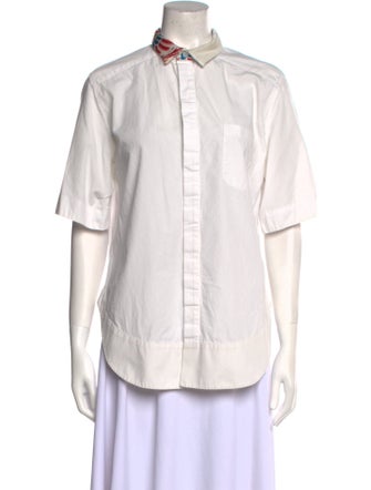 Haider Ackermann Short Sleeve Button-Up Top