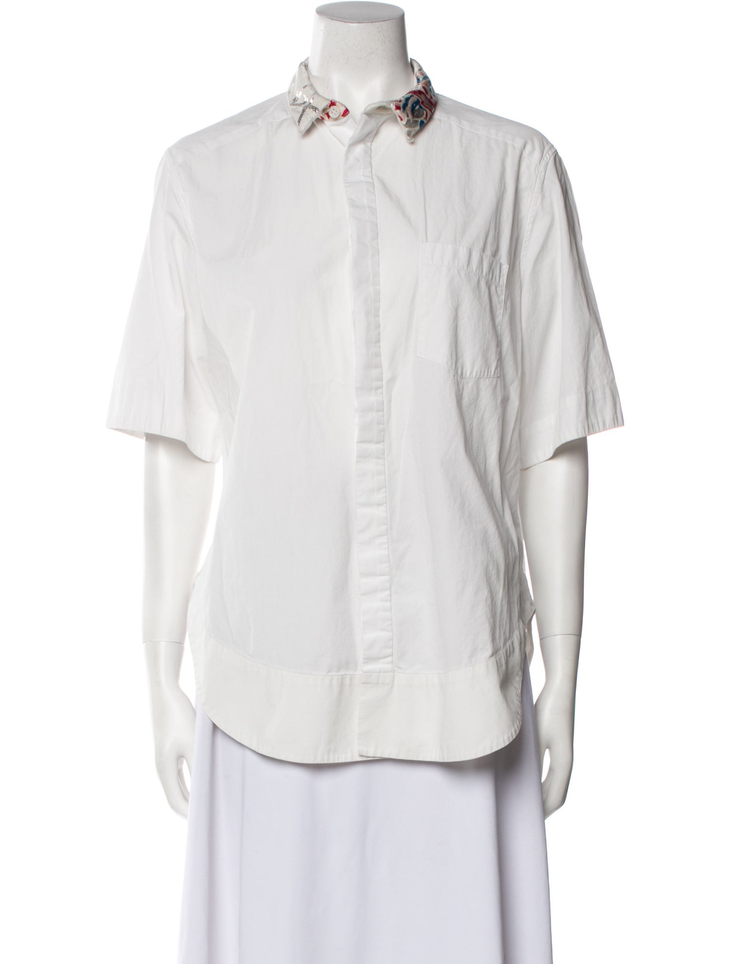 Haider Ackermann Short Sleeve Button-Up Top