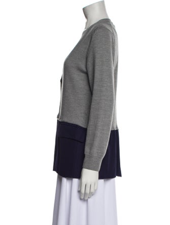 Haider Ackermann Colorblock Pattern V-Neck Sweater