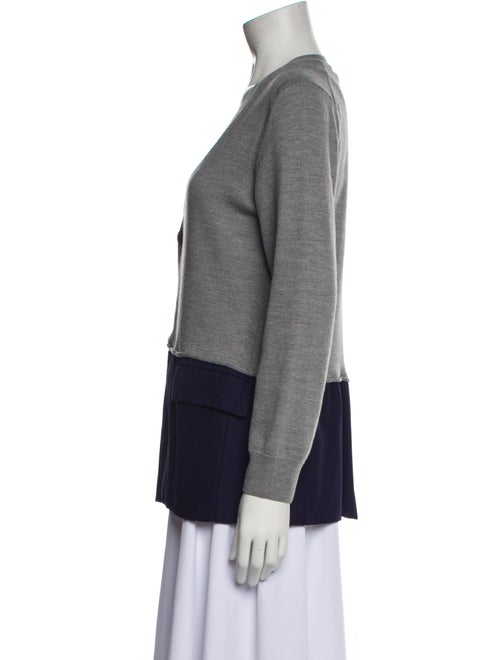 Haider Ackermann Colorblock Pattern V-Neck Sweater