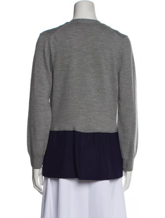 Haider Ackermann Colorblock Pattern V-Neck Sweater