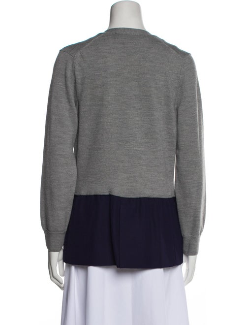 Haider Ackermann Colorblock Pattern V-Neck Sweater